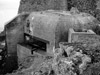 The escape coming up the side of the casemate.