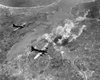 The bombing of France by the USAAF.