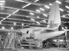 Sunderland inside a hangar.