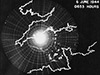 Radar image 0653 hours 6th June 1944.
