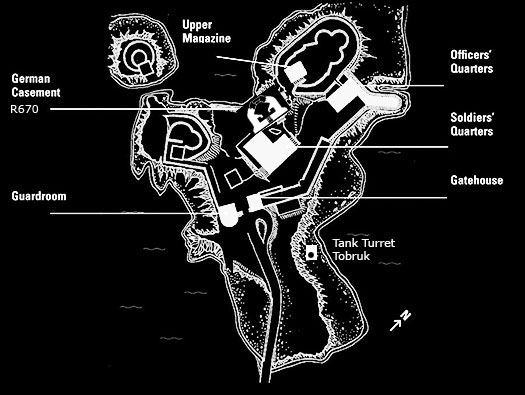 Alderney, W 3 Wn 'Steinfeste', Fort Clonque