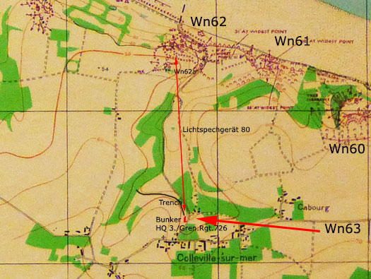 Wn63 Colleville-sur-Mer, PC of the 3./Gren.Rgt.726.