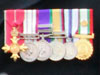 OBE.
Naval General Service.
Gulf Medal. 
Oman Army 20th National Day 1990.