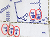 This intelligence plan May 1944, shows two (155mm) guns in casemates and three outside to the rear. A 12.2cm gun does look very like a 155mm gun, mistakes like that are very easy.