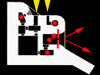 The two yellow arrows.