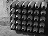 Stacked ammunition.