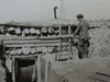 Early wooden and earth bunker.