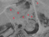 Bomb craters around R679 Casemate No. 2.
