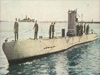 U-boat entering the port of Lorient 1940's.