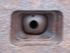 Machine gun embrasure.
