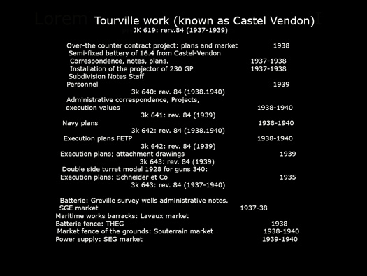 Castel Vendon,  Batterie Française Tourville, (Souterrain).