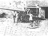 A captured 12.2cm K.390/2(r)  in the St Malo area.