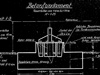 Betonfundement. Plan of the base plate fitting into concrete base of an Nr1694 ringstand.
