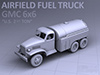 A GMC 6x6 fuel truck.