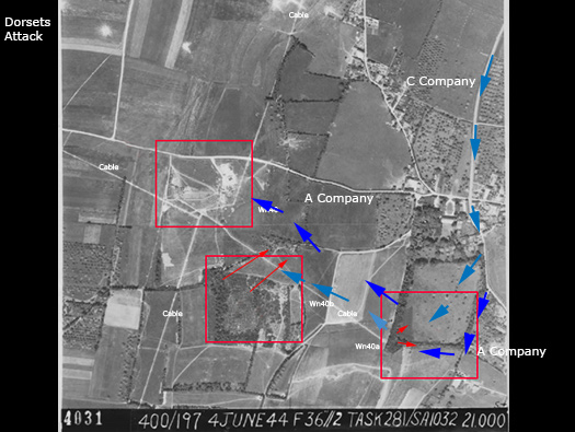 Wn40, 40a, 40b &  Pointe 54. Arromanches - le Puits d´Heroded´Herode