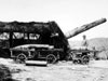 Ammunition trolley by the gun..