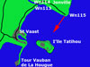 The area the gun had to cover.