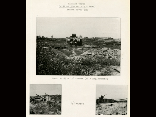 Castel Vendon,  Batterie Française Tourville, (Souterrain).