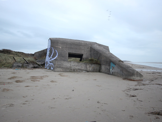 Wn03 Plage au sud , StP Dannes