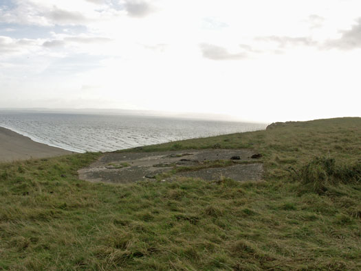 Brean Down, Somerset. Bombing Range