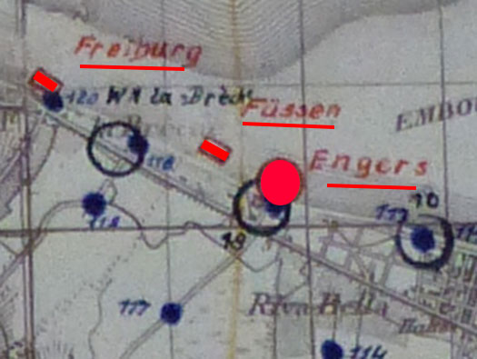 German artillery fire plan to fire on an attacking force.