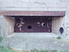 R105b machine gun emplacement at Ra230 Fort de la Cite d'Aleth. Outside the wall.