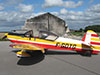 F-GDTG sat in front of the burnt out 80's hangar. Photo (Aeroclub Du Boulonnais).