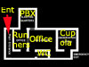 A plan of a BHQ 11008/41. An entrance stairway, runners shelter, PBX (telephone exchange), office & cupola and also lets not forget the Elsan toilet.