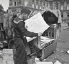 Marine looking at a map.