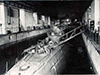 U-Boat in side a dock.