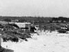 Machine gun emplacement.