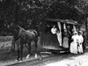 Cheval tiré Le Tramway de la Gare àla Plage.1880's?