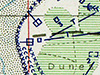 The Allied Bigot intelligence map showing the R669 and possibly the Tobruk or a Skoda gun that was around here.