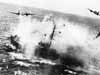 Beaufighters attacking shipping in the Bay of Biscay.