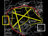Yellow square - 1940 pattern bomb store.
    White square - 1942 pattern 'A' standard bomb store (now removed).