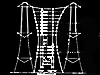 Layout of cables between the aerials.