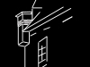 My drawing of the battery observation post built into a prominent house.