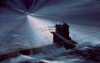 Leigh light attack on a U-boat.