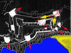 Yellow arrows are the views on the left.