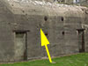 How it is situated on the side wall of the bunker.
