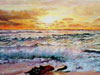 Sunset beach (Gironde) Francis Demont.