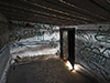 Gun room looking at the entrance door.