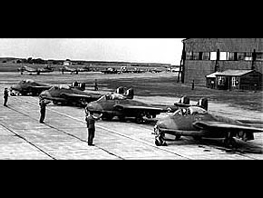 Vampire Aircraft on the Aircraft Servicing Platform
