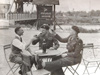 Georges Gondree, Maj. Howard DSO & Capt. Wood in 1945 visit and reunion.