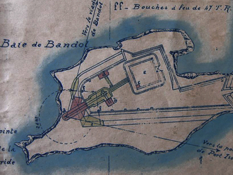 Fort de la Cride1911. Sanary-ser-Mer. West of Toulon.
