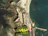 Plan. Red the road and yellow machine gun embrasures.