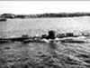 U-Boat sailing by.