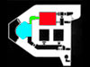 Red - Crew Room.
Green - the passage way.
Blue - Gun room.