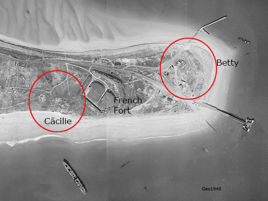 Ro410 'Cäcilie', Ro409 'Betty' + La Batterie des Sablanceaux, K.V.G Süd Ile de Ré