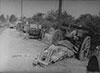 10.5  cm K325 (f) horse drawn artillery abandond in a retreat.